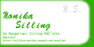 monika silling business card